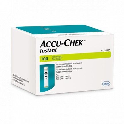 Paski testowe Accu-Chek Instant, 100 sztuk, paski do glukometru
