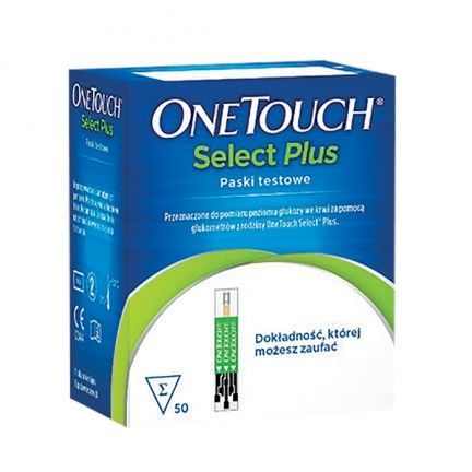 Paski testowe OneTouch Select Plus, 50 sztuk