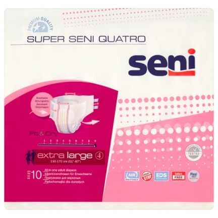 Pieluchomajtki Super Seni Quatro XL, 10 sztuk