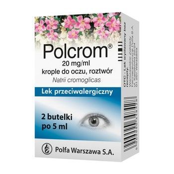 Polcrom 20 mg/ml krople do oczu 2 x 5 ml alergia