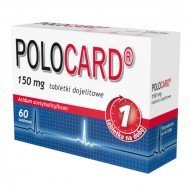Polocard® 150 mg 60 tabletek dojelitowych serce kwas acetylosalicylowy