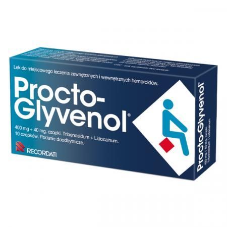 Procto-Glyvenol, czopki hemoroidy żylaki 30 g