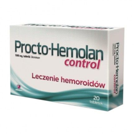 Procto-Hemolan Control 1000 mg, 20 tabl hemoroidy