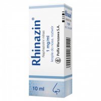 Rhinazin 1 mg/ml, krople do nosa, 10 ml katar