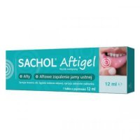 Sachol Aftigel, 12 ml jama ustna dziąsła zęby afty