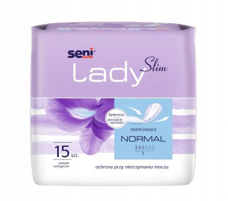 Seni Lady Slim Normal wkładki urologiczne 15 sztuk