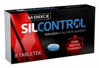 Silcontrol 25 mg, 8 tabletek powlekanych potencja sildenafil potencja