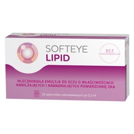 Softeye Lipid 20 pojemn. jednodawkowych po 0,3 ml