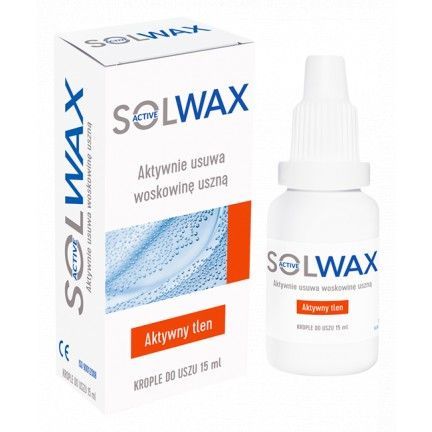 Solwax active, krople do uszu, 15 ml aktywny tlen