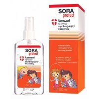 Sora Protect, Aerozol na włosy zapobiegający wszawicy, 50 ml