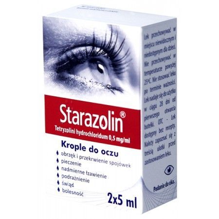 Starazolin 0,5 mg/ml, krople do oczu, 10 ml