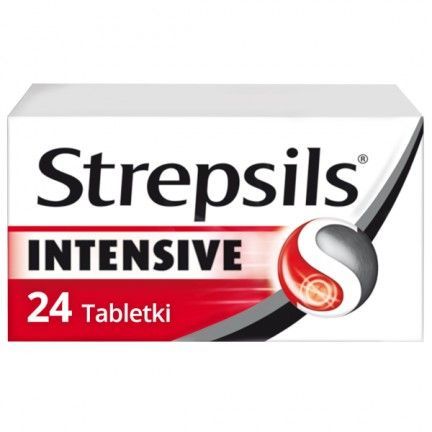 Strepsils Intensive gardło ból 24 pastylki