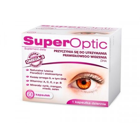 SuperOptic, 60 kapsułek witaminy oczy wzrok
