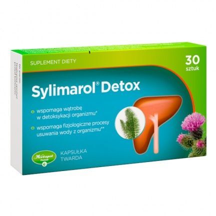 Sylimarol Detox, 30 kaps wątroba ochrona zdrowie