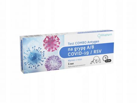 Test Combo Antygen na grypę A/B+COVID-19/R
