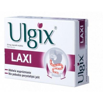 Ulgix Laxi 50 mg, 30 kapsułek przeczyszczające