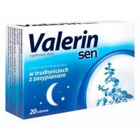 Valerin sen, 20 tabletek uspokajające