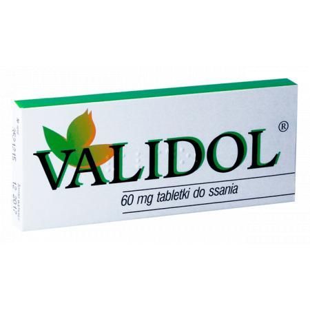 Validol, 60 mg lek uspokojenie 10 tabl do ssania