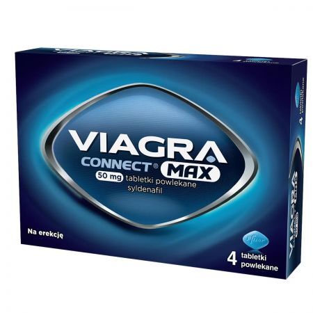 Viagra Connect Max 50 mg, 4 tabletki powlekane LEK legenda