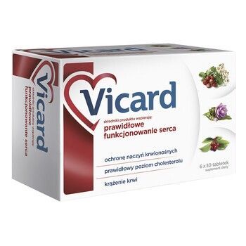 Vicard, tabletki.powlekane, 180 szt.® 150 mg 30 tabletek dojelitowych