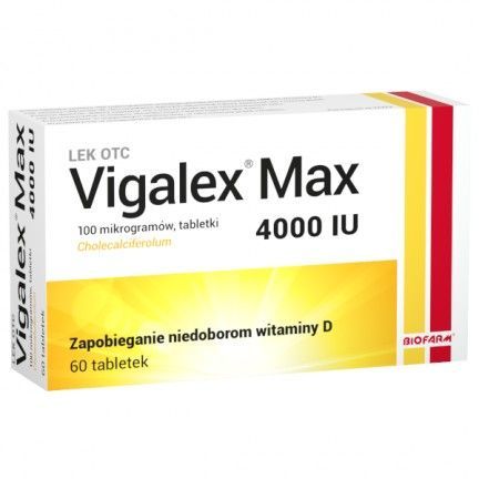 Vigalex Max 4000 IU, 60 tabletek odporność D3 LEK