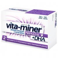 Vita-miner Prenatal DHA 30 tabl + 30 kaps kobieta