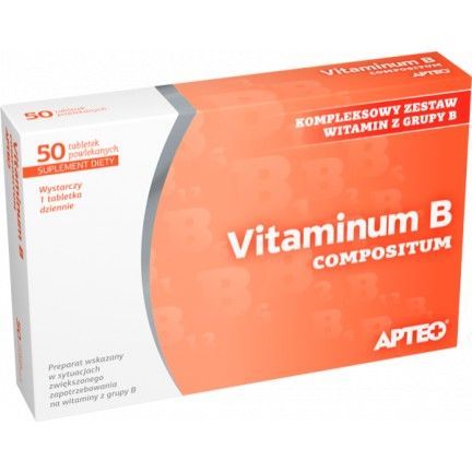 Vitaminum B compositum APTEO, 50 tabletek powl