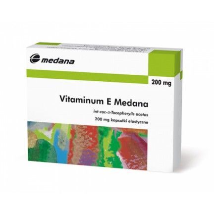 Vitaminum E Medana 200 mg 20 kapsułek elastycznych