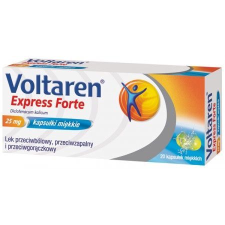 Voltaren Express Forte 25 mg, 20 kapsułek miękkich diclofenac