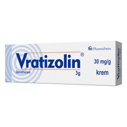 Vratizolin, krem 3%, 3 g opryszczka denotivirum