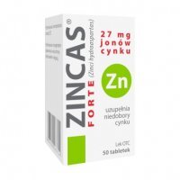 Zincas Forte 27 mg, 50 tabletek cynk odporność
